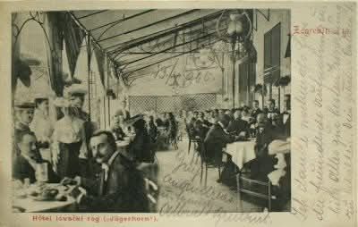 Unutrašnjost hotela Lovački rog Ilica br. 14, 1905. godine